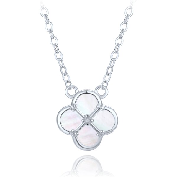 Olivie Strieborný náhrdelník s bielou perleťou TALIS 65279373