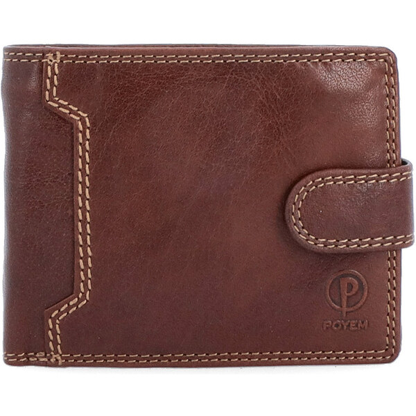Pánska kožená peňaženka Poyem hnedá 5209 Poyem H 17715248