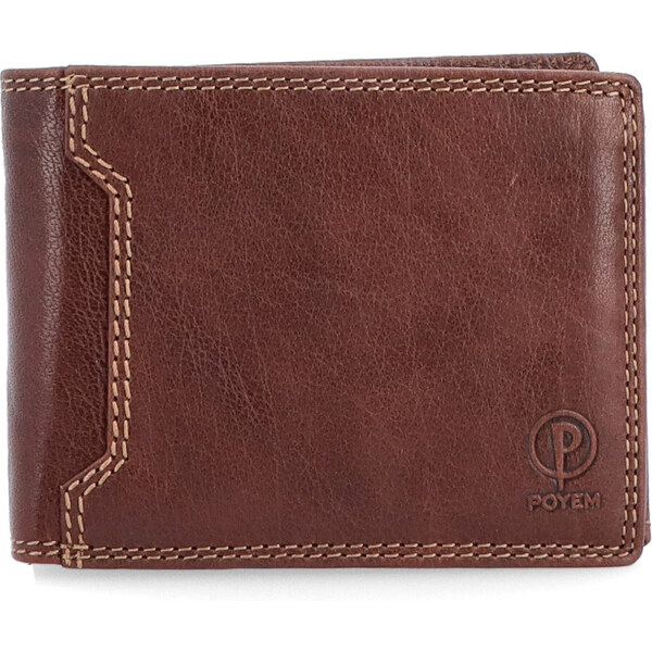 Pánska kožená peňaženka Poyem hnedá 5208 Poyem H 17715250
