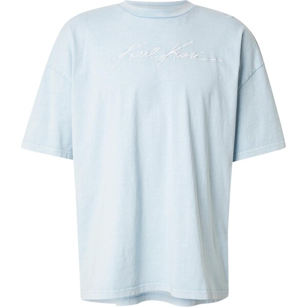 Karl Kani Tričko svetlomodrá / biela 63702002