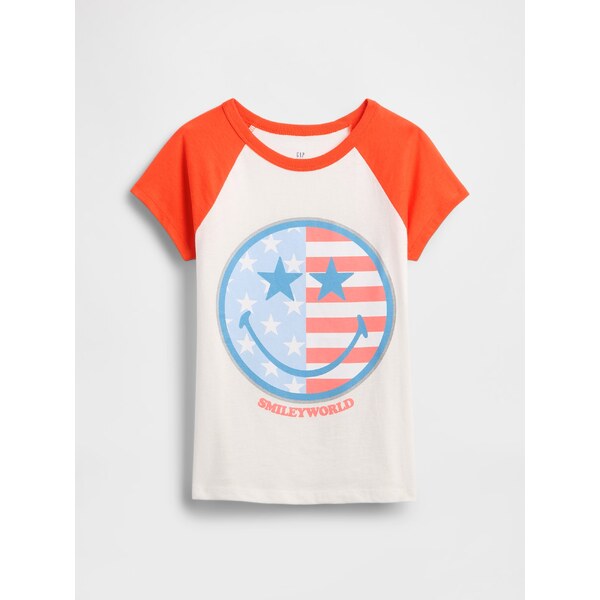GAP Dievčenské tričko Gap × SmileyWorld Americana 781890-00 66265792