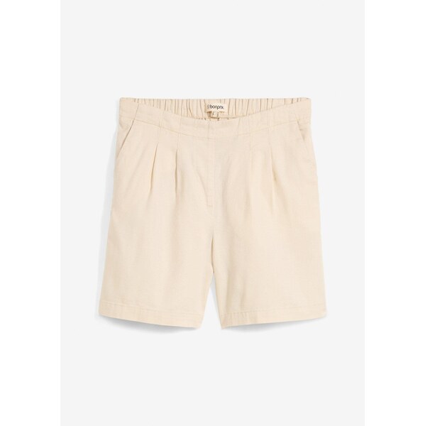 bonprix Bermudy z čistej bavlny, farba béžová 63704014
