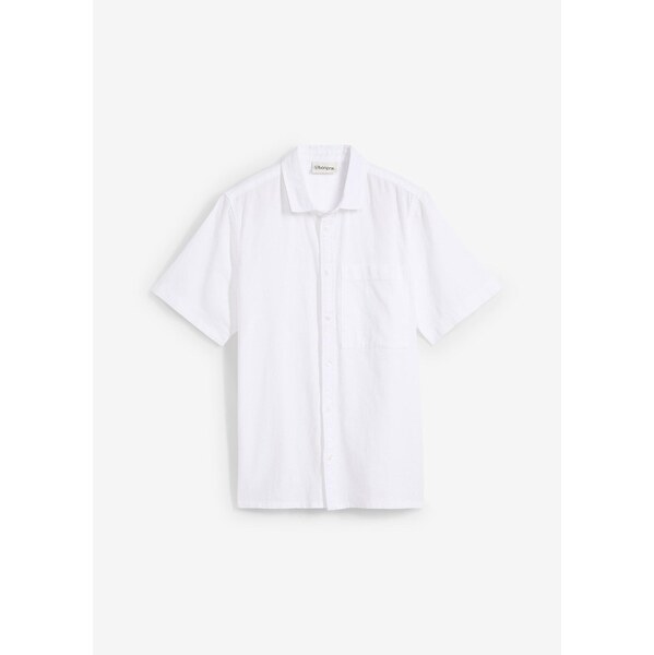 bonprix Košeľa s krátkym rukávom zo vzdušného pláteného mixu, farba 63704126