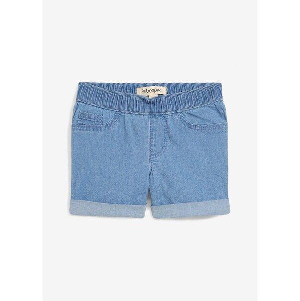 bonprix Džínsové šortky Mid Waist, farba modrá 63704341