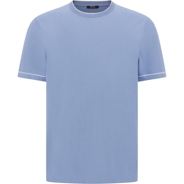 Boggi Milano Tričko svetlomodrá / biela 63705831