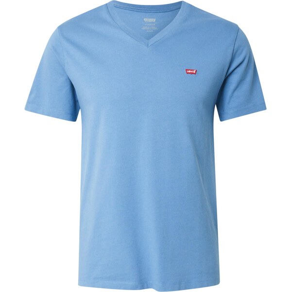 LEVIS Tričko Housemark V-Neck Tee nebesky modrá / červená / biela 63706193