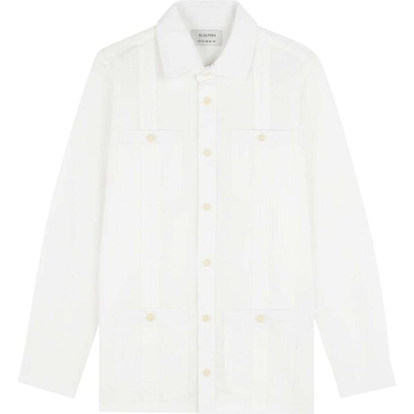 Scalpers Košeľa šedobiela 65875911
