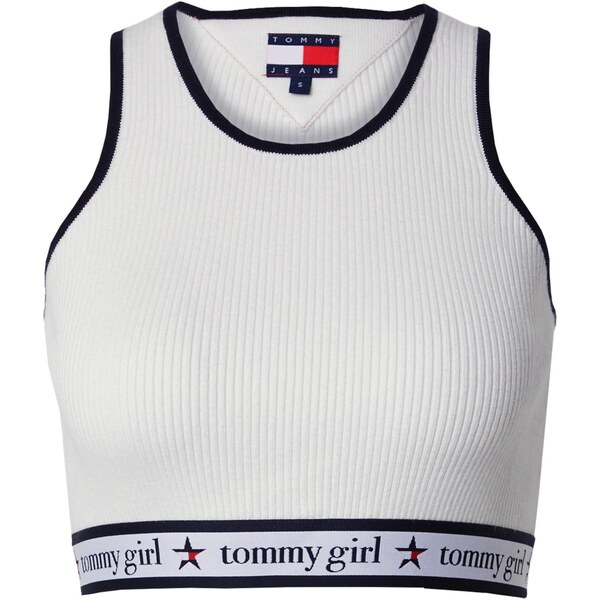 Tommy Jeans Vyšívaný top námornícka modrá / červená / biela 63705870