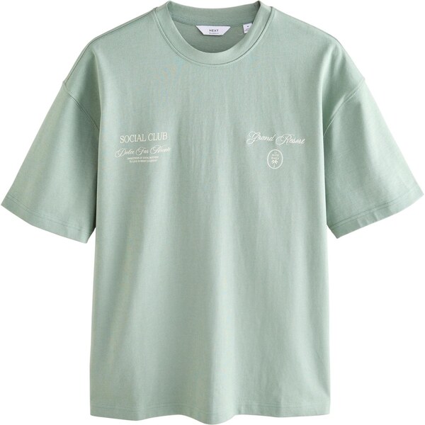 Next Tričko pastelovo zelená / ružová / čierna / biela 63705886