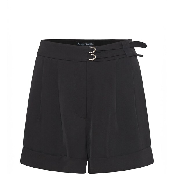 Funky Buddha Plisované nohavice čierna 65905378