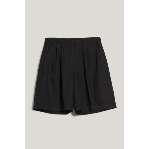 ŠORTKY GANT TAILORED LINEN SHORTS BLACK 62638496
