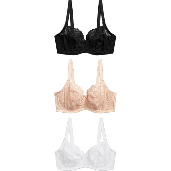 Next Podprsenka béžová / čierna / biela 64575514