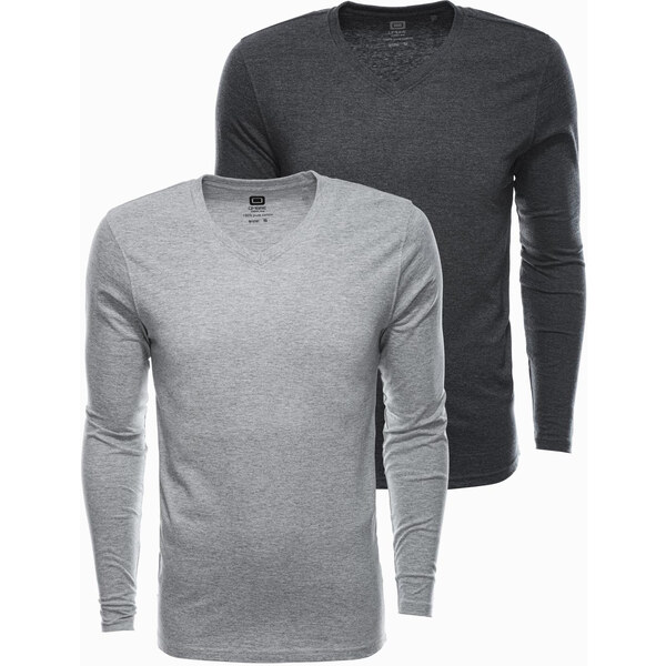 Ombre Mens V-NECK longsleeve set - mix 2 64770912