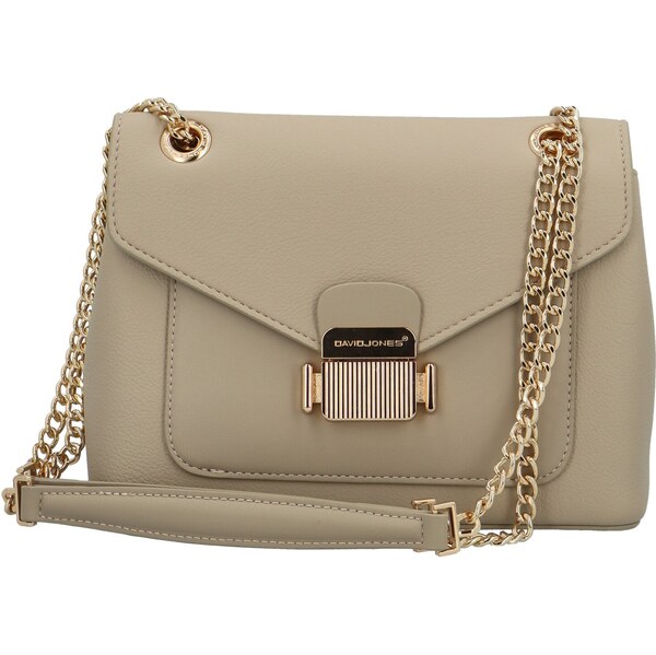 Dámska kabelka cez rameno taupe - David Jones Hella taupe 63752777