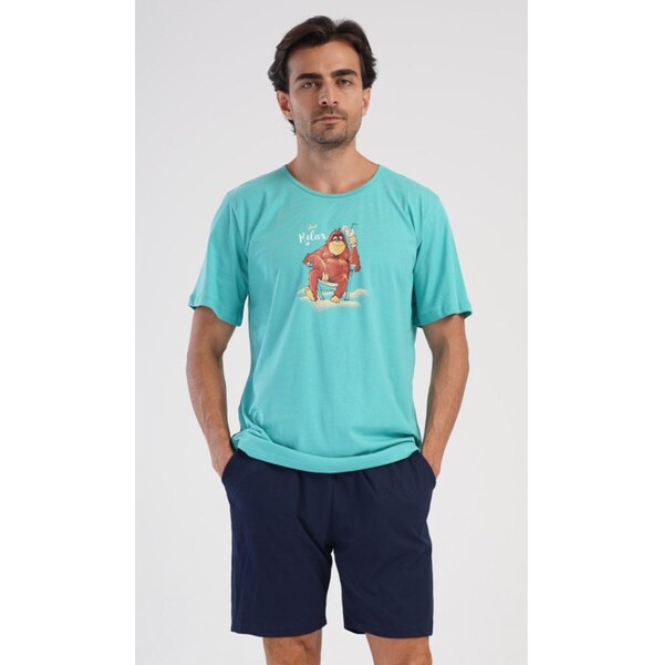 Pohodlné krátke pánske pyžamo Relax 63751018