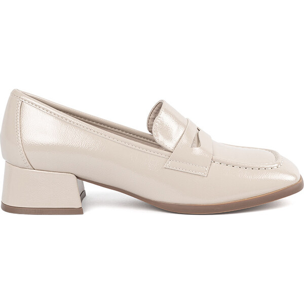 BASIC Dámské světle béžové polobotky PB238BE 63719407