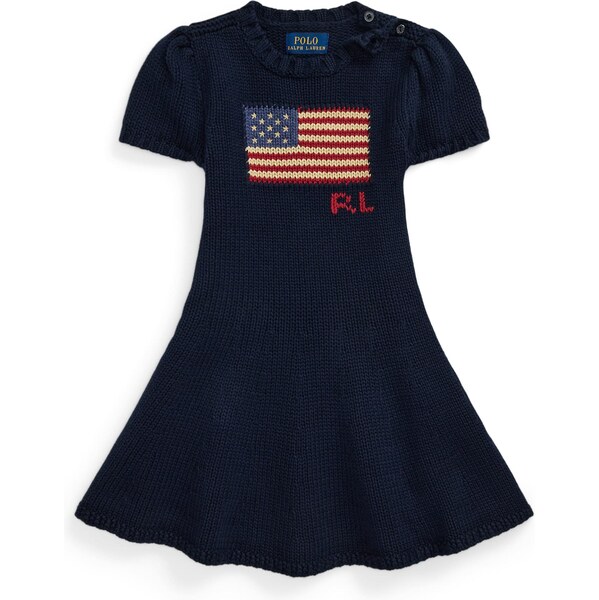 Polo Ralph Lauren Šaty béžová / námornícka modrá / červená 64528581