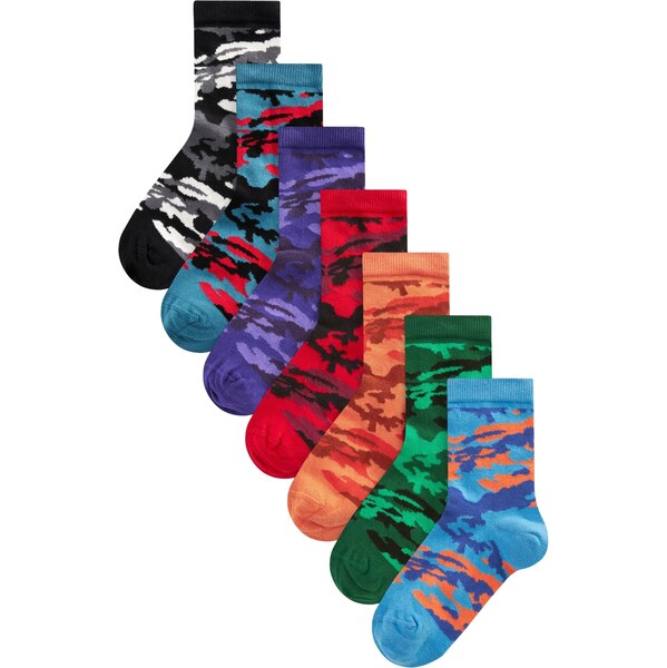 Next Ponožky svetlomodrá / zelená / fialová / oranžová / červená / 63724212