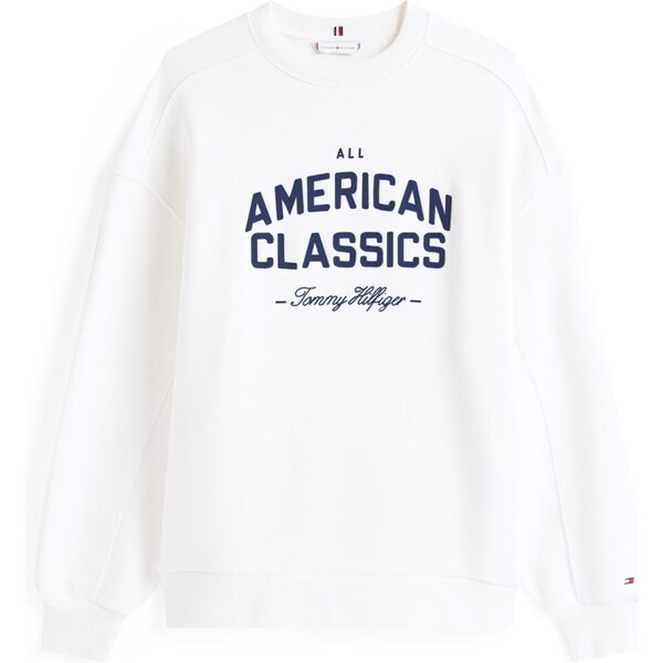 TOMMY HILFIGER Mikina námornícka modrá / biela 63724376