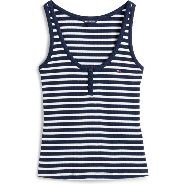 Tommy Jeans Top námornícka modrá / biela 63741732