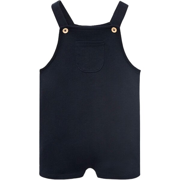 MANGO KIDS Nohavice na traky DUNGAREES NAVY námornícka modrá 65843767