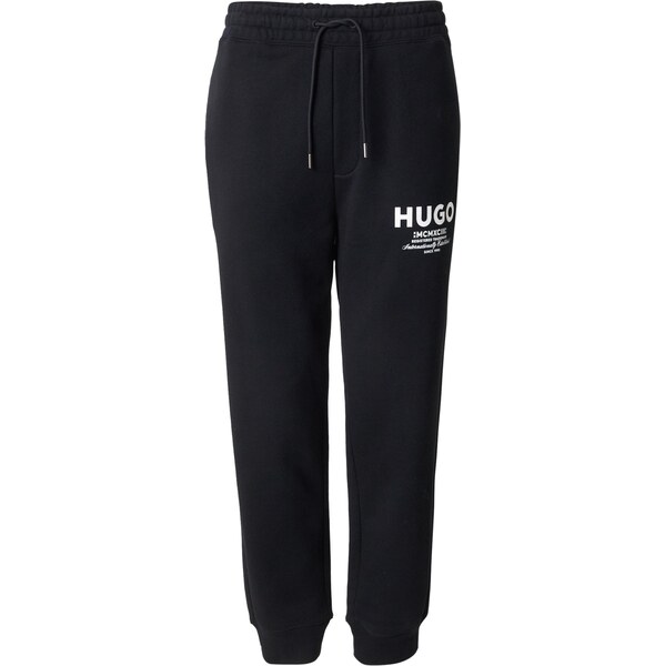 HUGO Nohavice Nevez čierna / biela 63724734