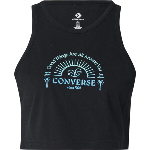 CONVERSE Top GOOD VIBES vodová / mätová / čierna 63724791