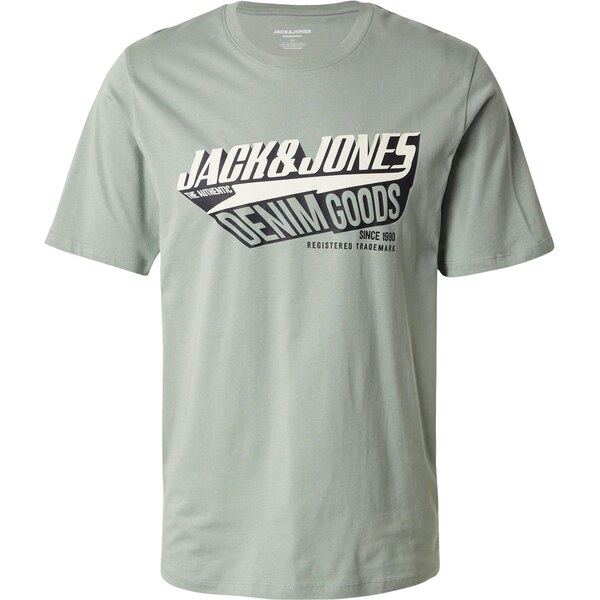 JACK & JONES Tričko svetlobéžová / pastelovo zelená / čierna 63741479
