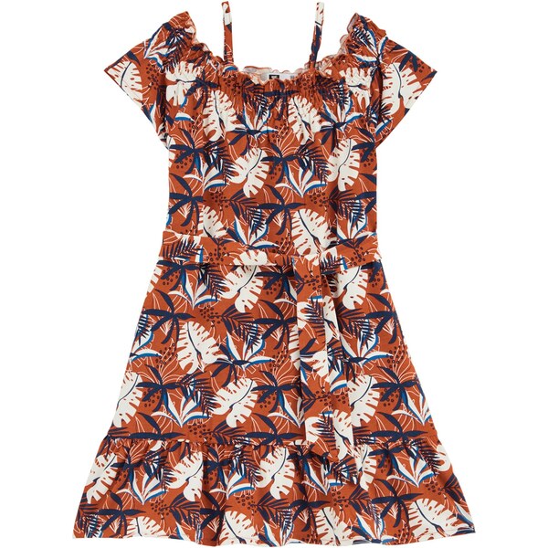 WE Fashion Šaty kráľovská modrá / ohnivo červená / čierna / biela 63741754