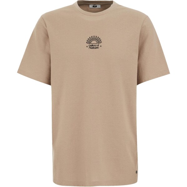 WE Fashion Tričko svetlohnedá / čierna 63724913