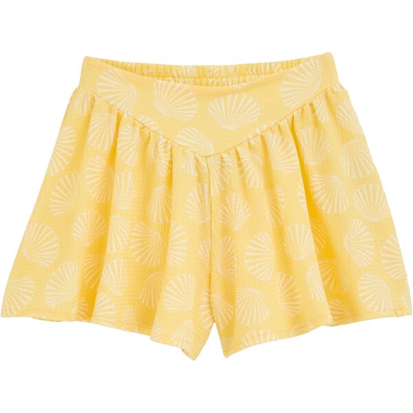 WE Fashion Nohavice žltá / biela 65879237