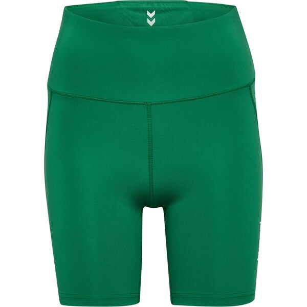 Hummel Športové nohavice Pulse trávovo zelená / biela 63724527