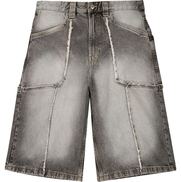 Bershka Džínsy svetlosivá / sivá melírovaná 65879136