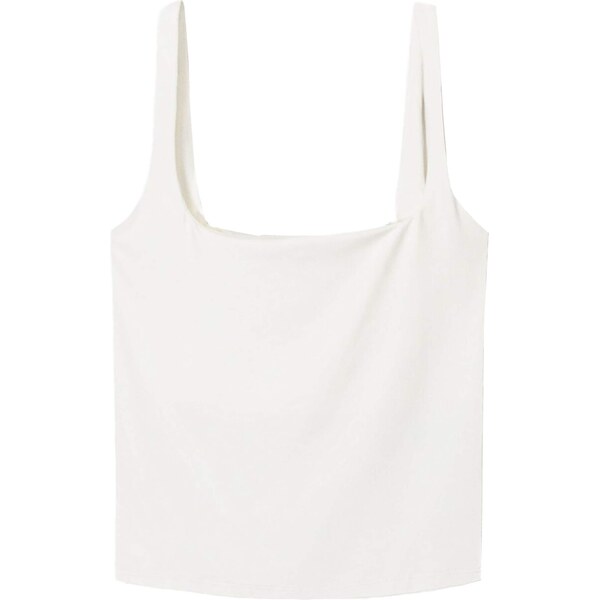 Bershka Top šedobiela 65879160