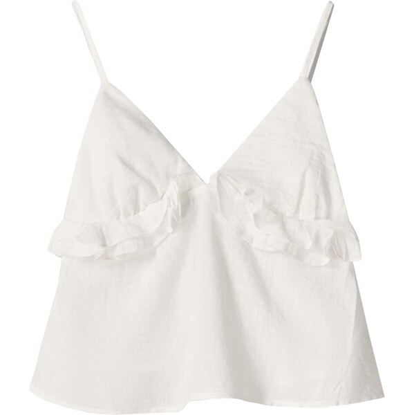 Bershka Top biela 65879186