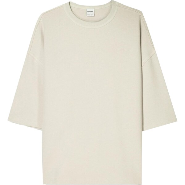 Bershka Tričko svetlosivá 64547617