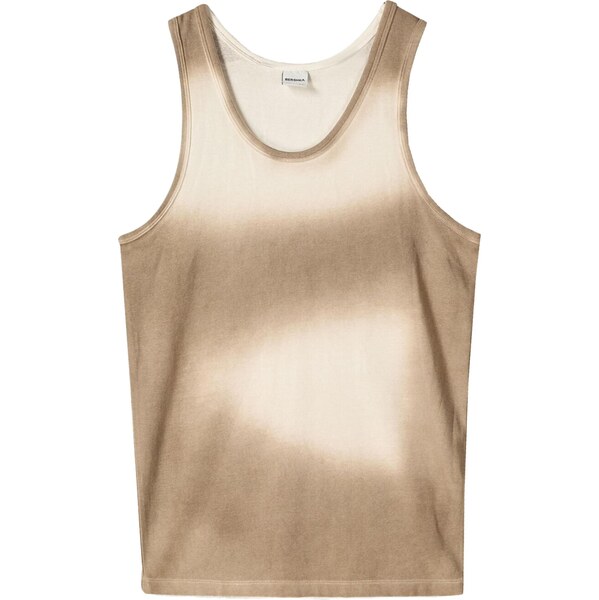 Bershka Tričko svetlobéžová / tmavobéžová 65879204