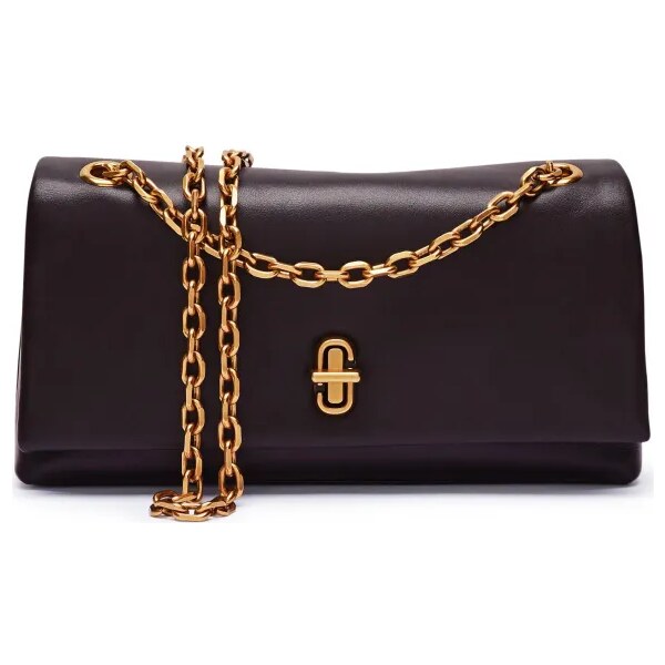 Marc Jacobs Kožená kabelka na rameno The Dual Chain Mini Bag 63287116
