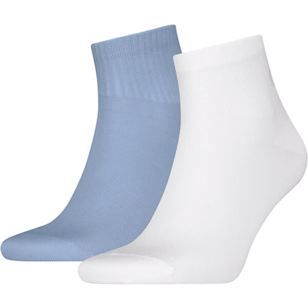 CALVIN KLEIN - ponožky 2PACK CK Jeans blue & white s logom 63731186