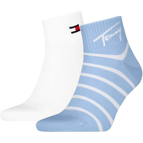 TOMMY HILFIGER - ponožky 2PACK TOMMY HILFIGER breton stripe light blue 63731180