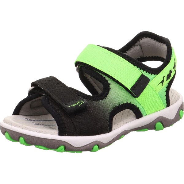 SUPERFIT Otvorená obuv Mike 3.0 neónovo zelená / čierna / vaječná 63741619