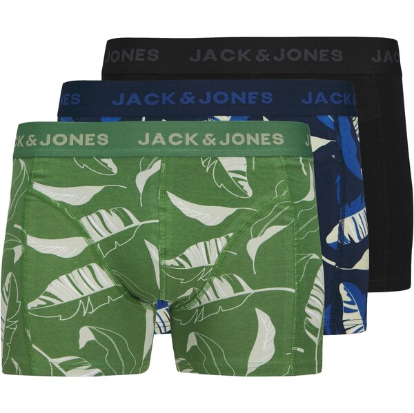 JACK & JONES Boxerky JACCABANAS modrá / zelená / čierna 63734499