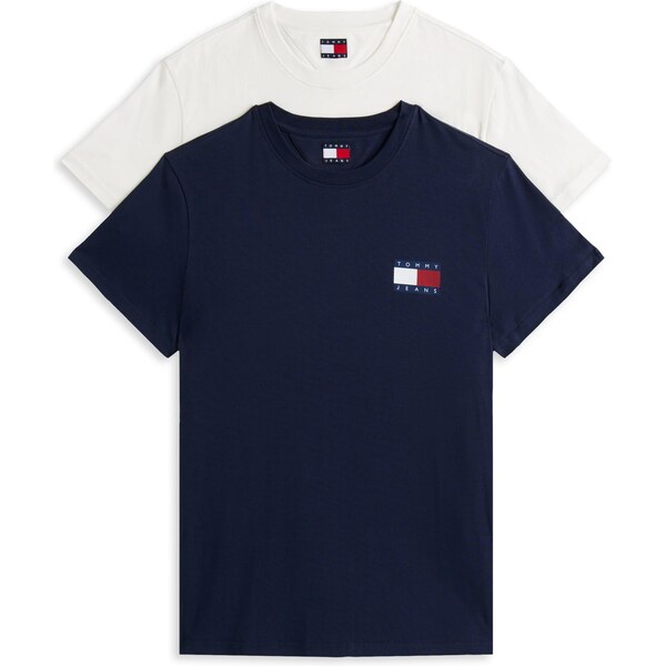 Tommy Jeans Tričko tmavomodrá / červená / biela 63734544