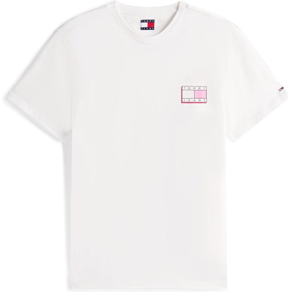 Tommy Jeans Tričko tmavomodrá / ružová / ružová / biela 63734662