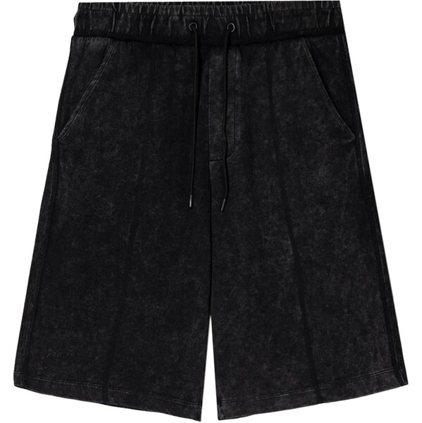 Bershka Nohavice čierna melírovaná 64559274