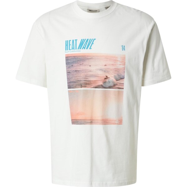 Only & Sons Tričko ONSMAGDY zafírová / azúrová / koralová / biela 63734852