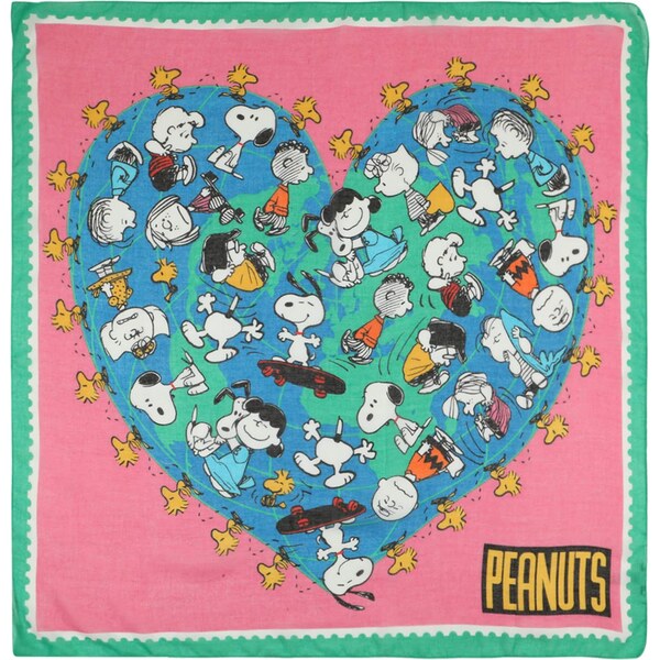 CODELLO Šatka Peanuts modrá / zlatá žltá / zelená / ružová 63756388