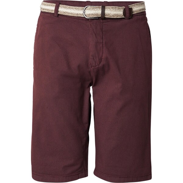 Lindbergh Chino nohavice Superflex burgundská / čierna / biela 63734791