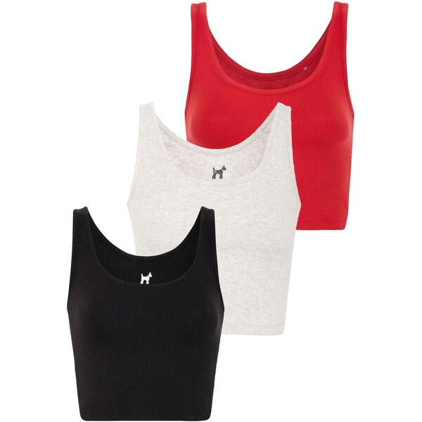 Williot Top svetlosivá / červená / čierna 65772775