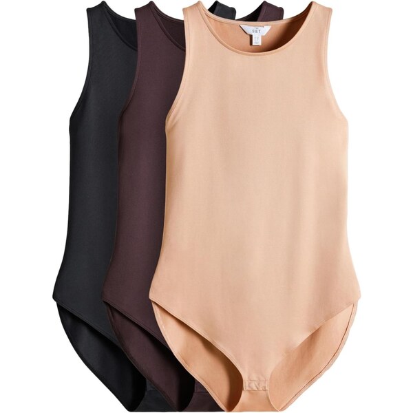 The Set Body telová / tmavohnedá / čierna 65878391